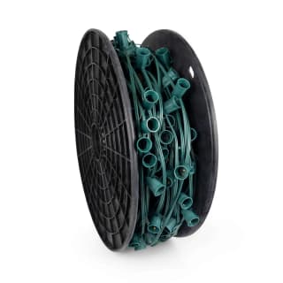 Side view of a green 12-inch spacing socket spool