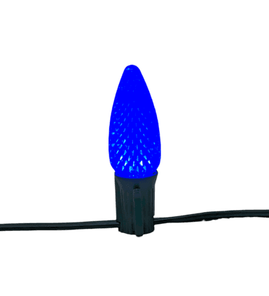 C9 Faceted Bulb (BLUE) - product image