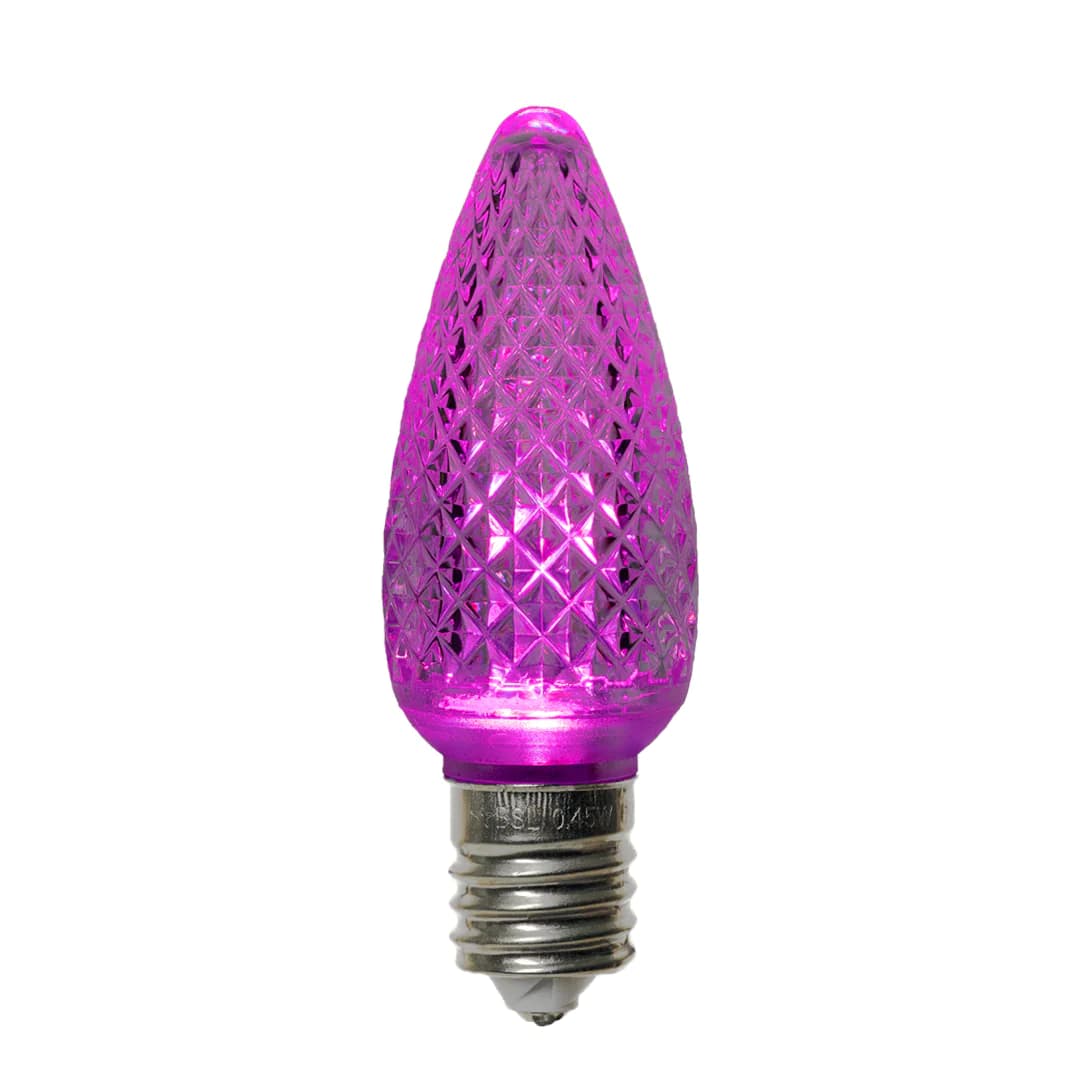 C9 Faceted Bulb (FUCHSIA) - product image